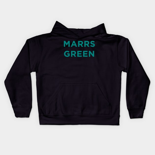Marrs Green World's Favorite Color Kids Hoodie by AMangoTees
